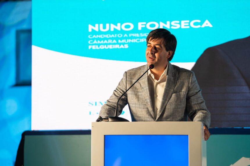 Largo Manuel Baltazar foi palco da apresentação da recandidatura de Nuno Fonseca